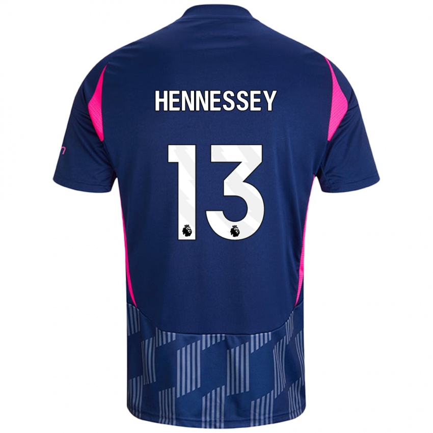 Bambino Maglia Wayne Hennessey #13 Blu Royal Rosa Kit Gara Away 2024/25 Maglietta