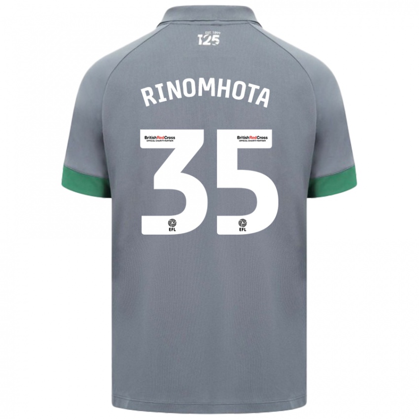 Bambino Maglia Andy Rinomhota #35 Grigio Scuro Kit Gara Away 2024/25 Maglietta