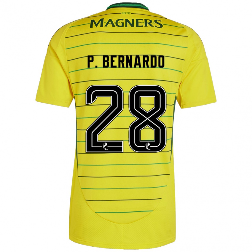 Bambino Maglia Paulo Bernardo #28 Giallo Kit Gara Away 2024/25 Maglietta