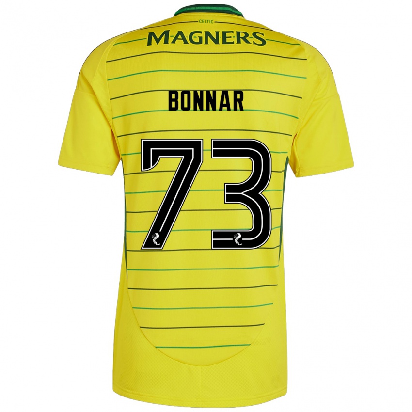 Bambino Maglia Jude Bonnar #73 Giallo Kit Gara Away 2024/25 Maglietta