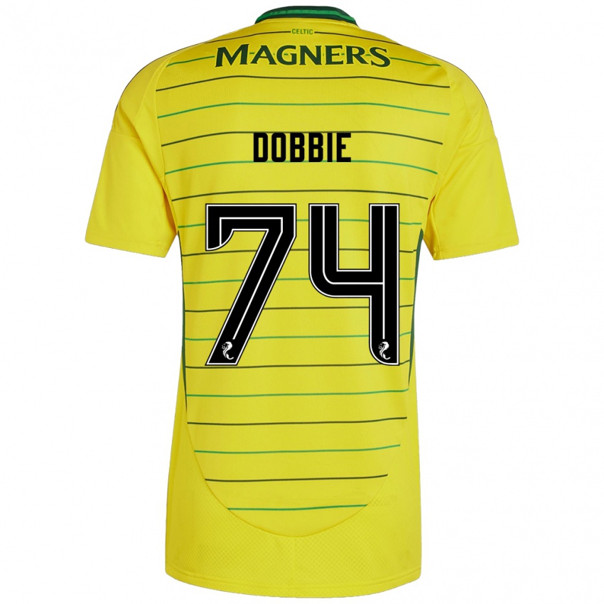 Bambino Maglia Lewis Dobbie #74 Giallo Kit Gara Away 2024/25 Maglietta