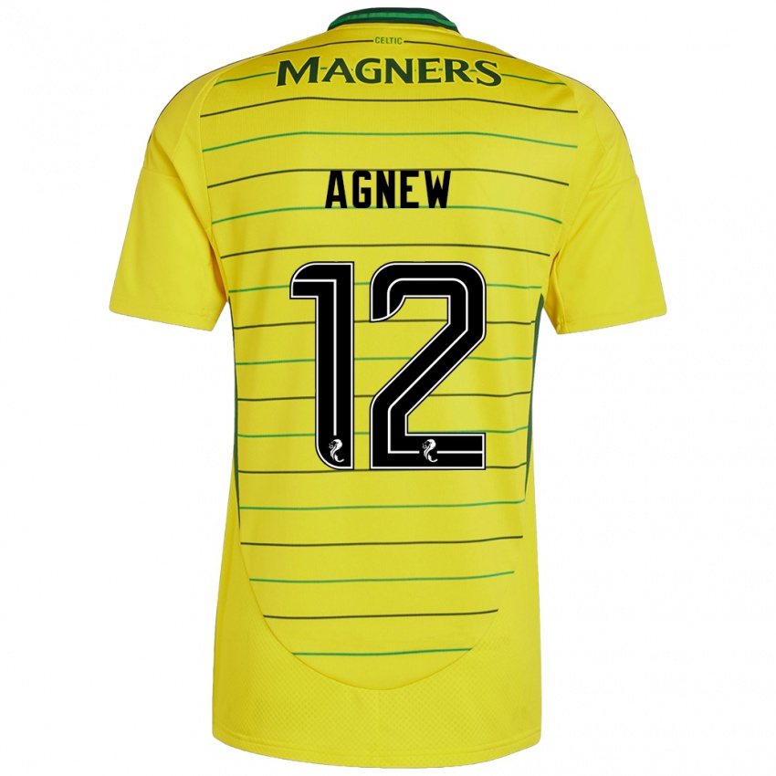 Bambino Maglia Murphy Agnew #12 Giallo Kit Gara Away 2024/25 Maglietta