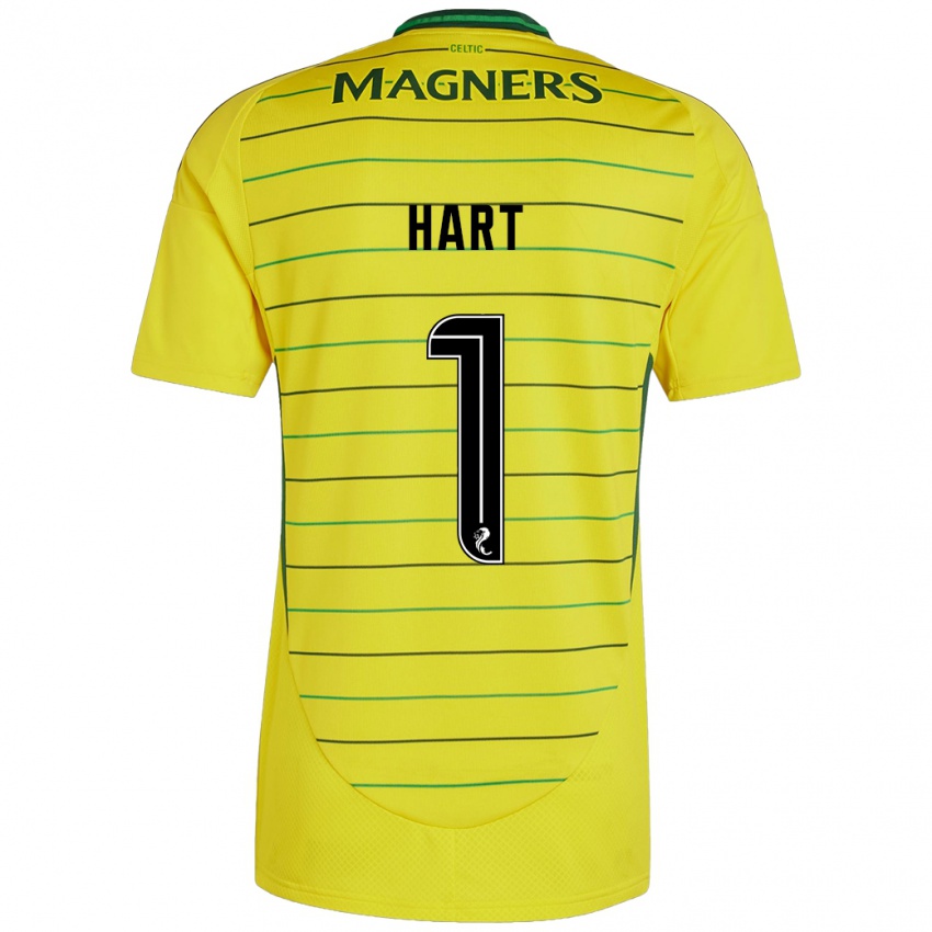 Bambino Maglia Joe Hart #1 Giallo Kit Gara Away 2024/25 Maglietta