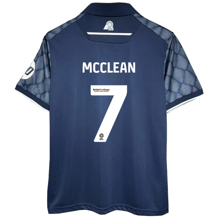 Bambino Maglia James Mcclean #7 Nero Kit Gara Away 2024/25 Maglietta