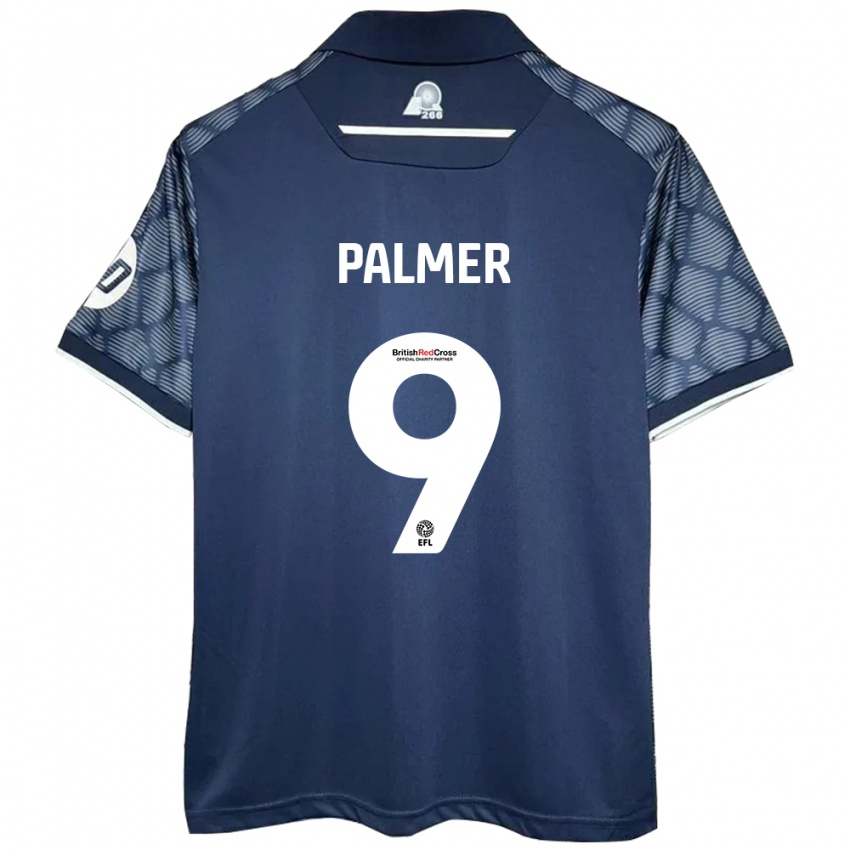 Bambino Maglia Ollie Palmer #9 Nero Kit Gara Away 2024/25 Maglietta