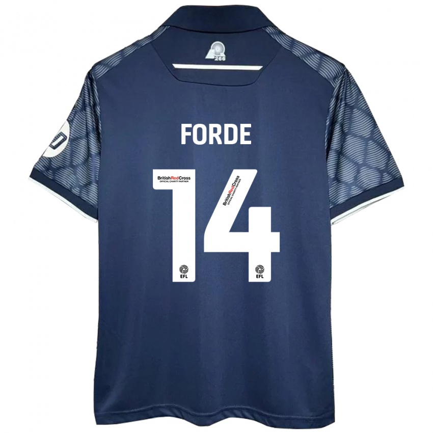 Bambino Maglia Anthony Forde #14 Nero Kit Gara Away 2024/25 Maglietta