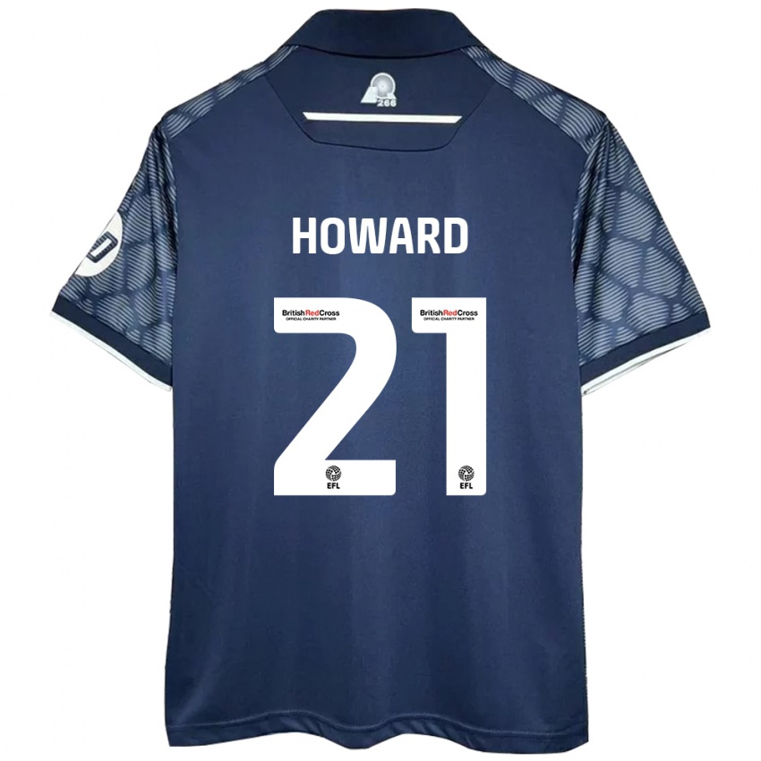 Bambino Maglia Mark Howard #21 Nero Kit Gara Away 2024/25 Maglietta