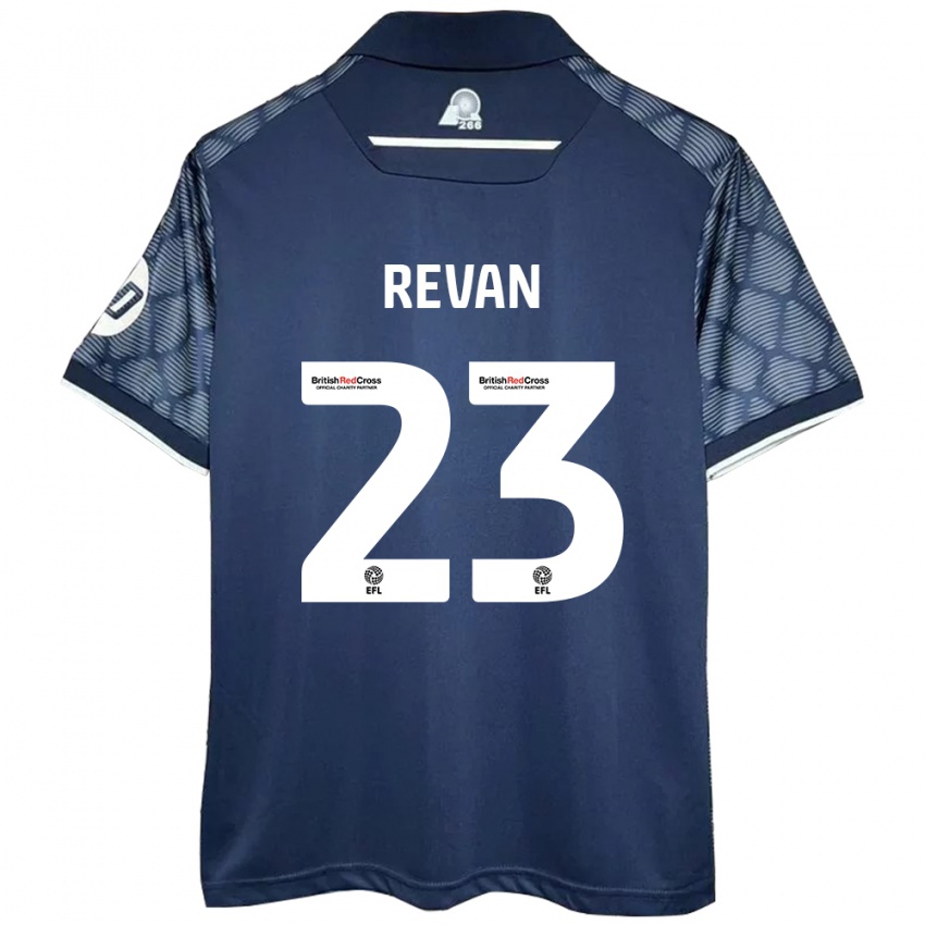 Bambino Maglia Sebastian Revan #23 Nero Kit Gara Away 2024/25 Maglietta