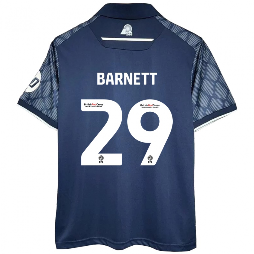 Bambino Maglia Ryan Barnett #29 Nero Kit Gara Away 2024/25 Maglietta