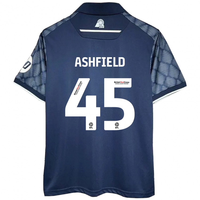 Bambino Maglia Harry Ashfield #45 Nero Kit Gara Away 2024/25 Maglietta