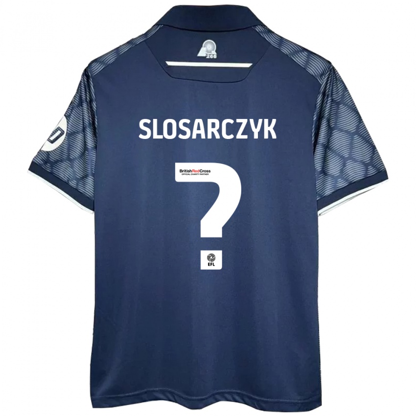 Bambino Maglia Nikolas Slosarczyk #0 Nero Kit Gara Away 2024/25 Maglietta