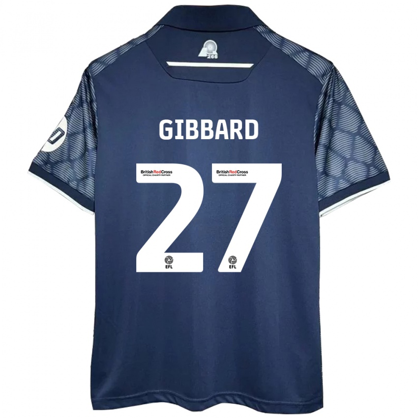 Bambino Maglia Mari Gibbard #27 Nero Kit Gara Away 2024/25 Maglietta