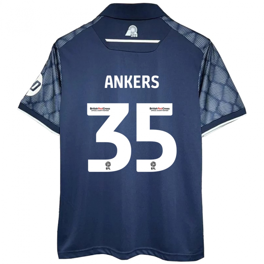 Bambino Maglia Chloe Ankers #35 Nero Kit Gara Away 2024/25 Maglietta