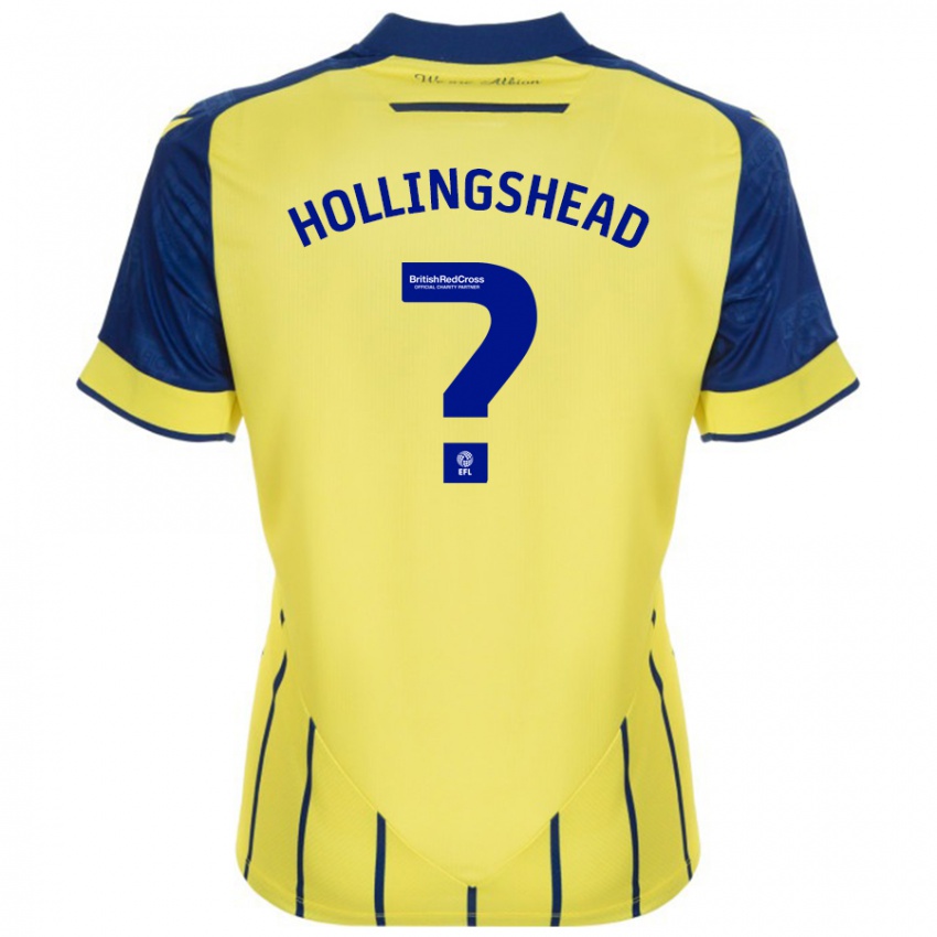 Bambino Maglia Ronnie Hollingshead #0 Giallo Blu Kit Gara Away 2024/25 Maglietta