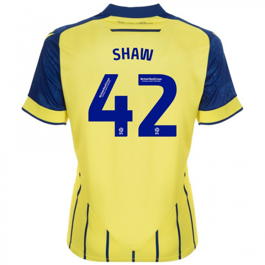 Bambino Maglia Josh Shaw #42 Giallo Blu Kit Gara Away 2024/25 Maglietta