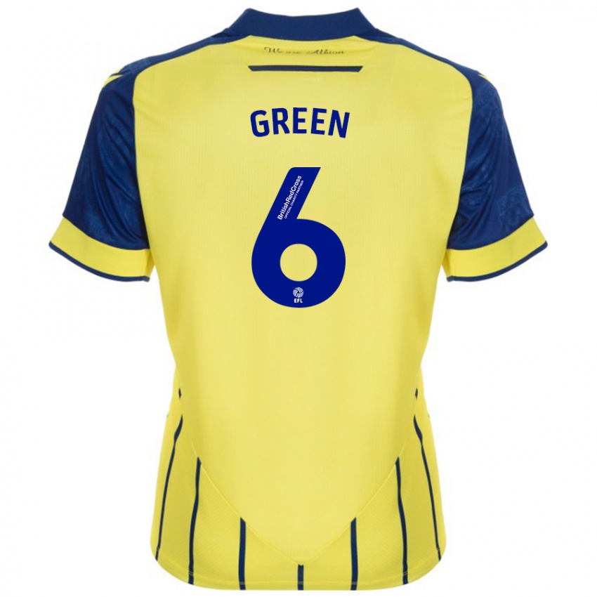 Bambino Maglia Isabel Green #6 Giallo Blu Kit Gara Away 2024/25 Maglietta