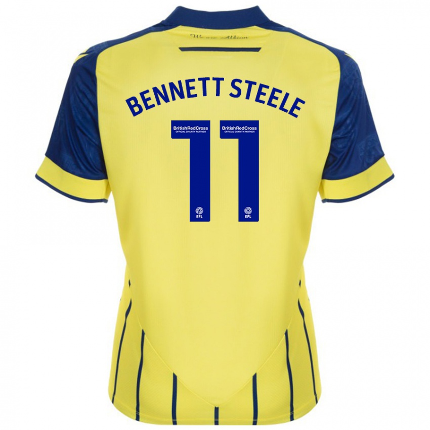 Bambino Maglia Lizzie Bennett-Steele #11 Giallo Blu Kit Gara Away 2024/25 Maglietta