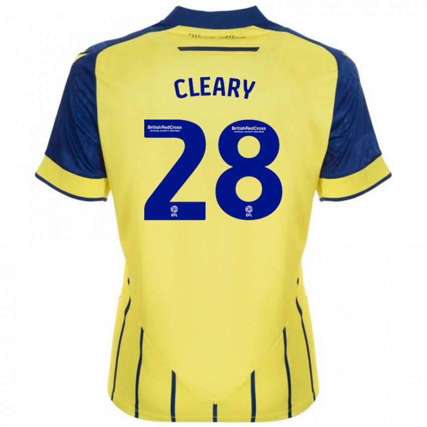 Bambino Maglia Reyes Cleary #28 Giallo Blu Kit Gara Away 2024/25 Maglietta