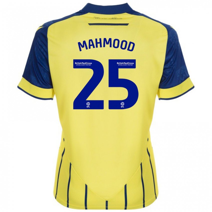 Bambino Maglia Mahmood #25 Giallo Blu Kit Gara Away 2024/25 Maglietta