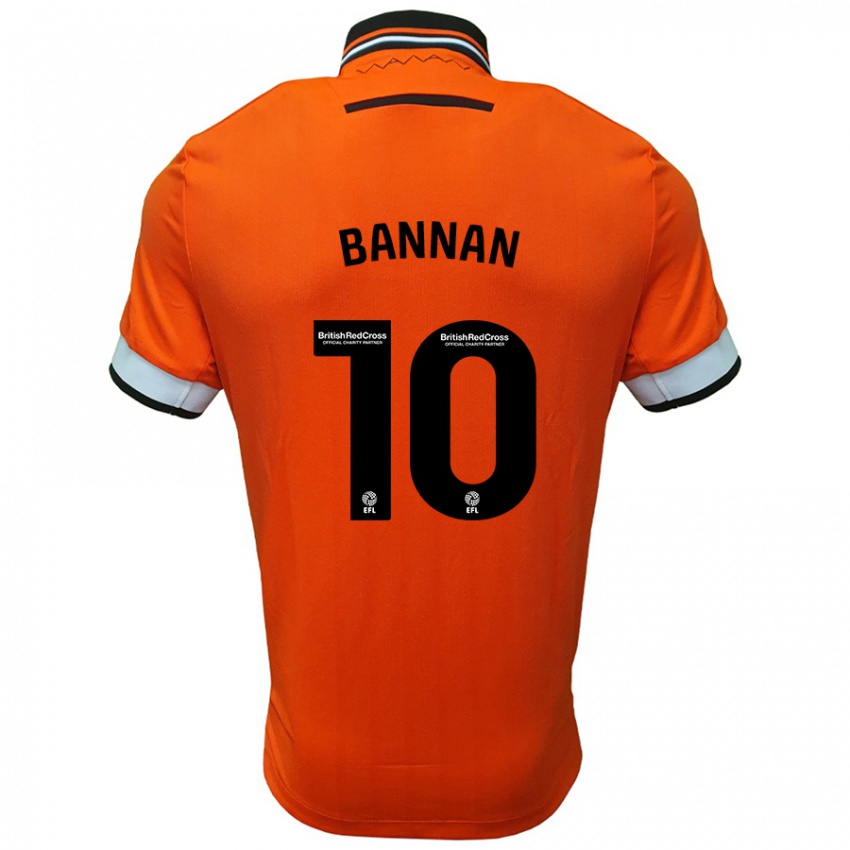 Bambino Maglia Barry Bannan #10 Arancione Bianco Kit Gara Away 2024/25 Maglietta