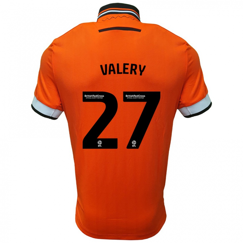 Bambino Maglia Yan Valery #27 Arancione Bianco Kit Gara Away 2024/25 Maglietta