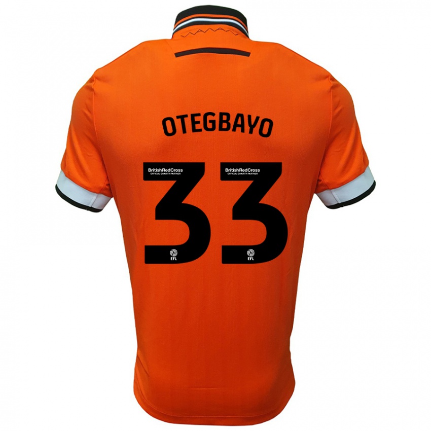 Bambino Maglia Gabriel Otegbayo #33 Arancione Bianco Kit Gara Away 2024/25 Maglietta