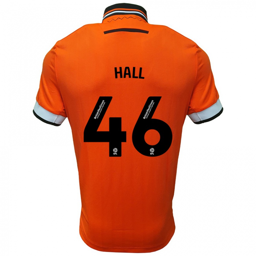 Bambino Maglia Jack Hall #46 Arancione Bianco Kit Gara Away 2024/25 Maglietta