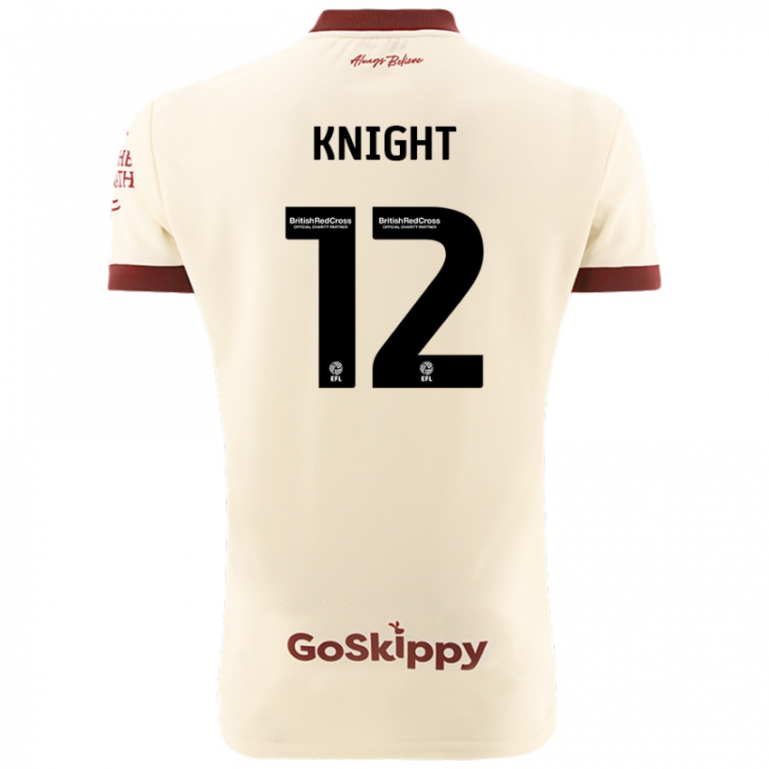 Bambino Maglia Jason Knight #12 Crema Bianco Kit Gara Away 2024/25 Maglietta