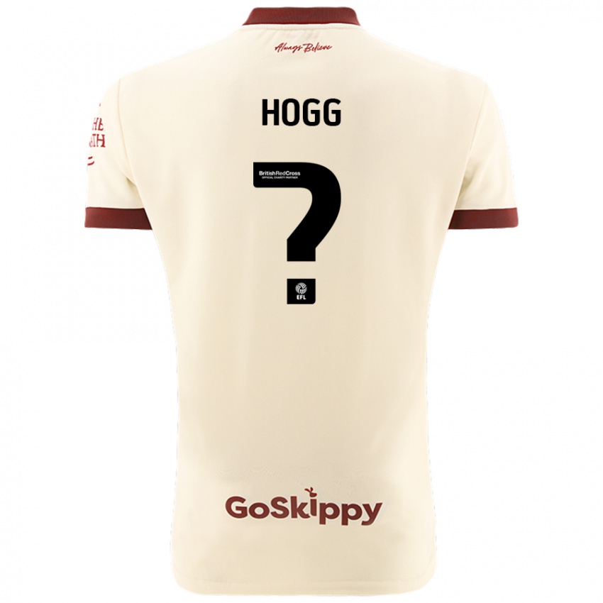 Bambino Maglia Harry Hogg #0 Crema Bianco Kit Gara Away 2024/25 Maglietta