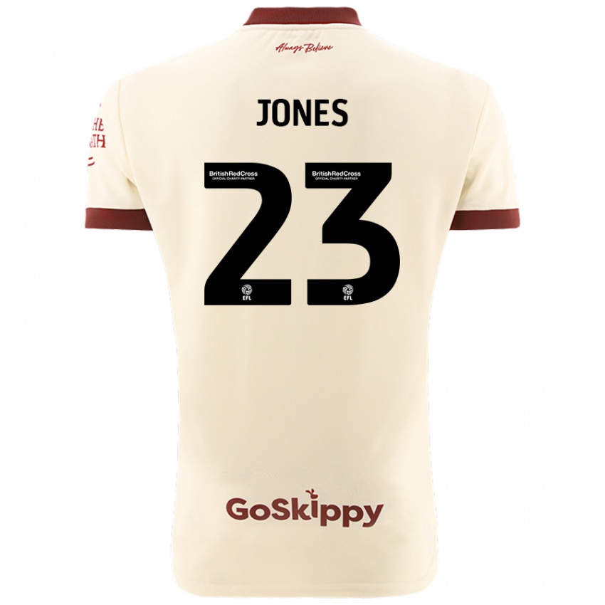 Bambino Maglia Carrie Jones #23 Crema Bianco Kit Gara Away 2024/25 Maglietta