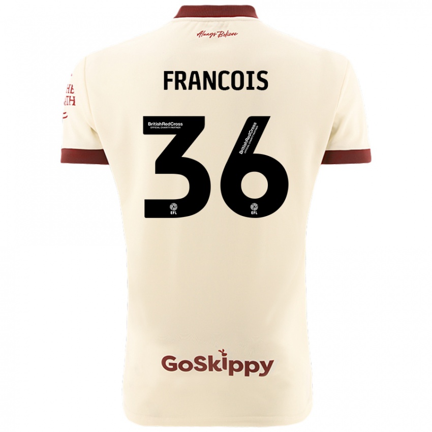 Bambino Maglia Marlee Francois #36 Crema Bianco Kit Gara Away 2024/25 Maglietta