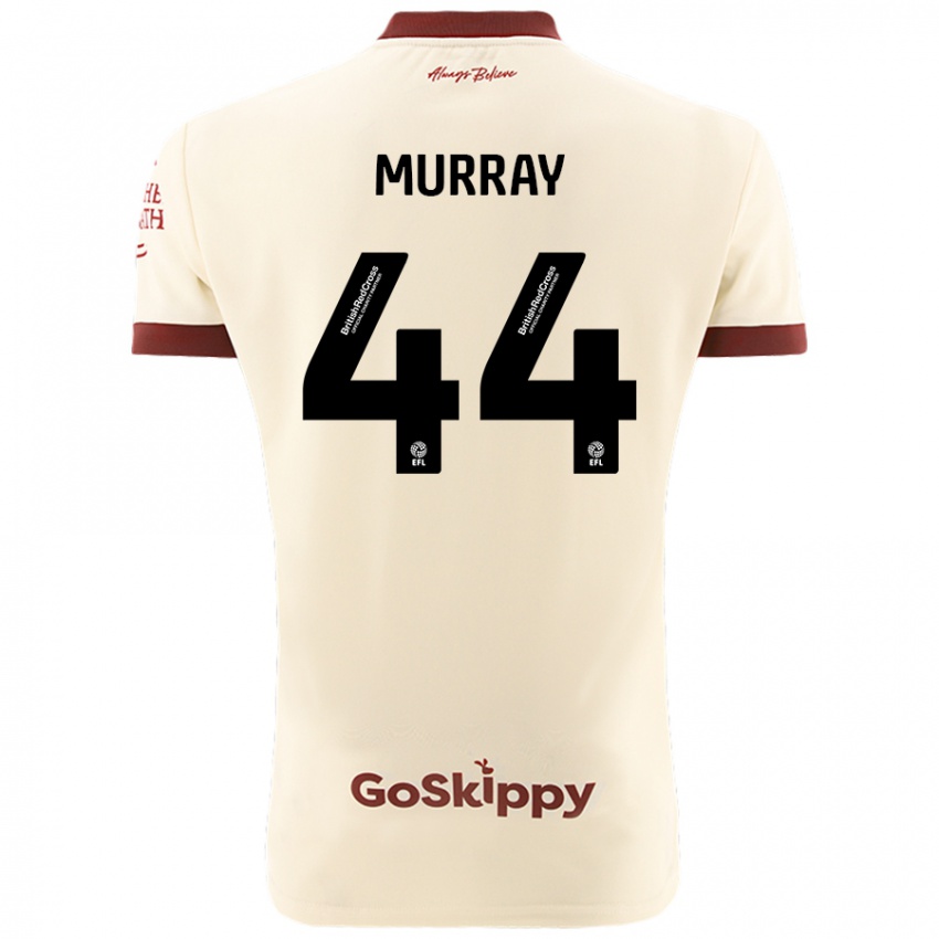 Bambino Maglia Satara Murray #44 Crema Bianco Kit Gara Away 2024/25 Maglietta