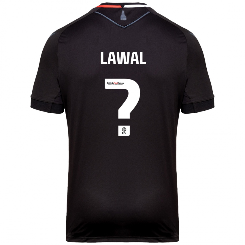 Bambino Maglia Bosun Lawal #0 Nero Kit Gara Away 2024/25 Maglietta