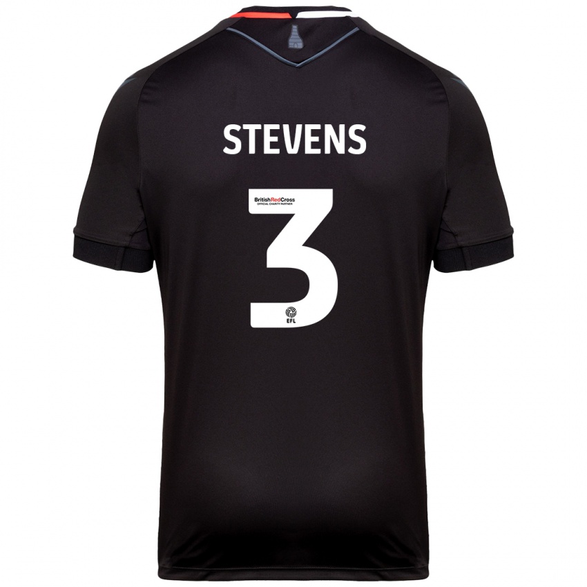 Bambino Maglia Enda Stevens #3 Nero Kit Gara Away 2024/25 Maglietta