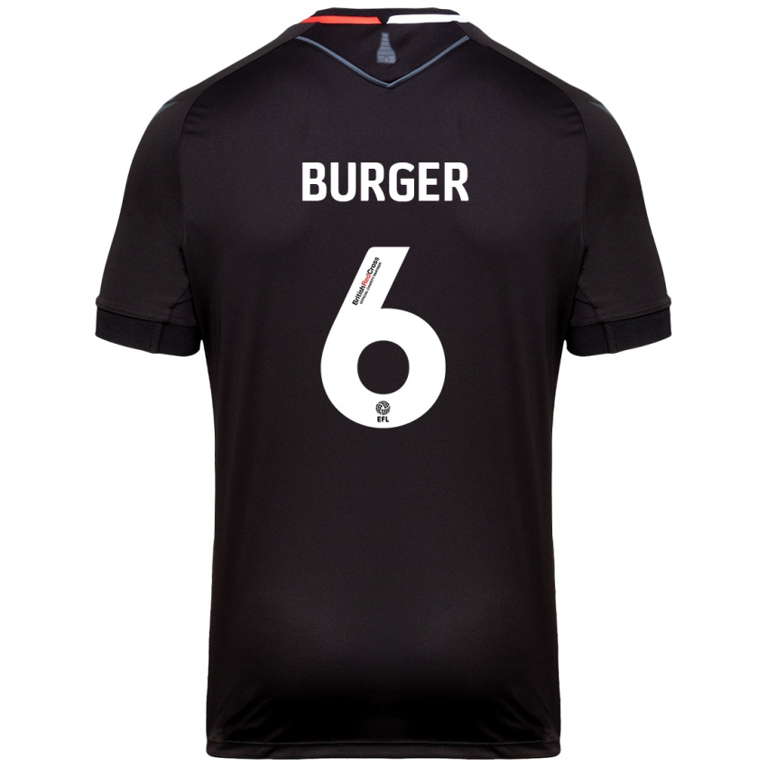 Bambino Maglia Wouter Burger #6 Nero Kit Gara Away 2024/25 Maglietta