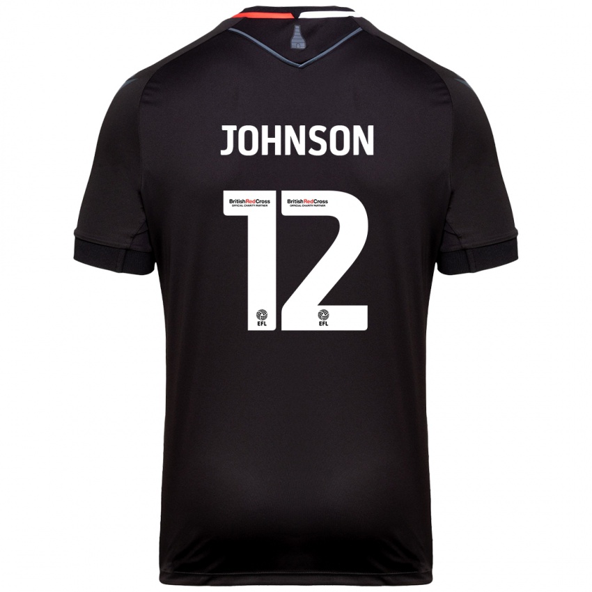 Bambino Maglia Daniel Johnson #12 Nero Kit Gara Away 2024/25 Maglietta