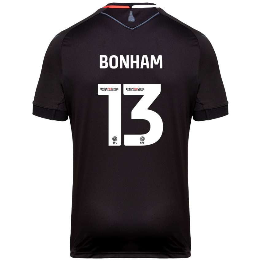 Bambino Maglia Jack Bonham #13 Nero Kit Gara Away 2024/25 Maglietta