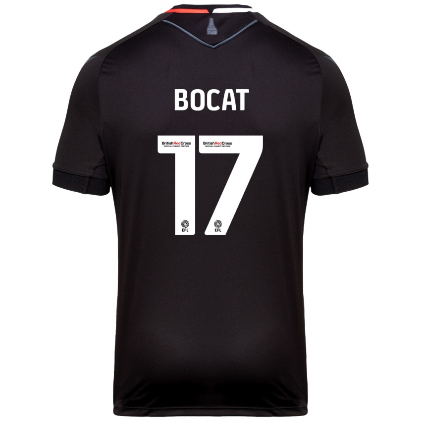 Bambino Maglia Eric-Junior Bocat #17 Nero Kit Gara Away 2024/25 Maglietta