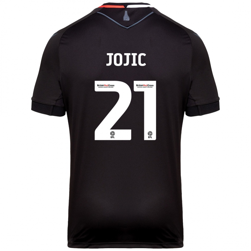 Bambino Maglia Nikola Jojic #21 Nero Kit Gara Away 2024/25 Maglietta