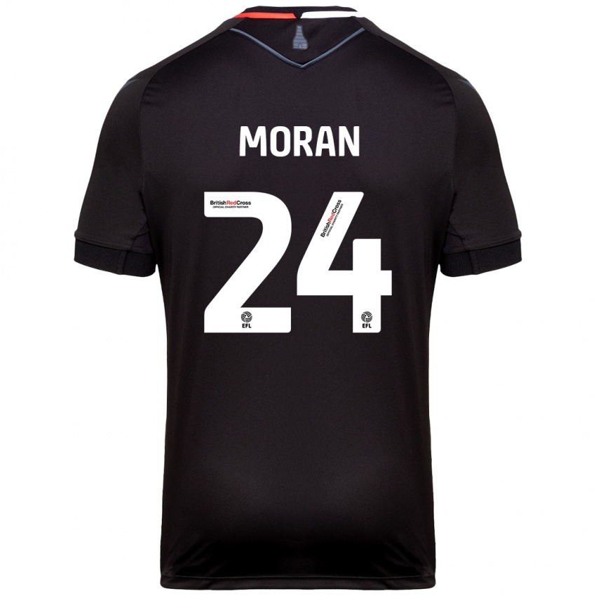 Bambino Maglia Andrew Moran #24 Nero Kit Gara Away 2024/25 Maglietta