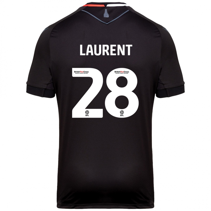 Bambino Maglia Josh Laurent #28 Nero Kit Gara Away 2024/25 Maglietta