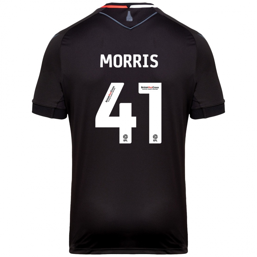 Bambino Maglia Scott Morris #41 Nero Kit Gara Away 2024/25 Maglietta