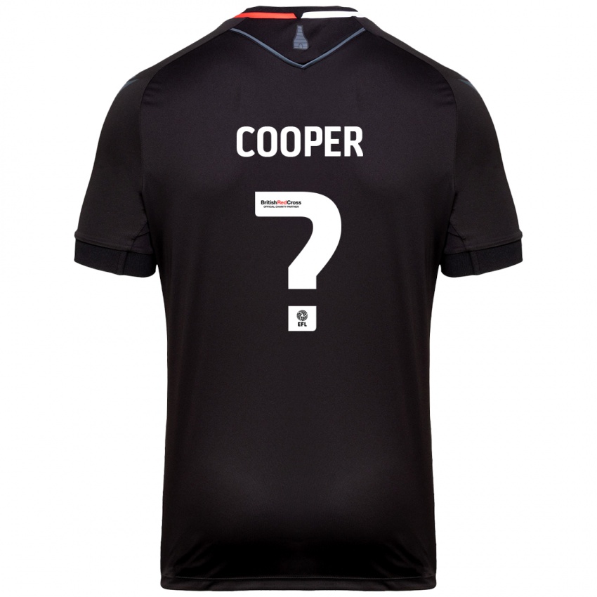 Bambino Maglia Noah Cooper #0 Nero Kit Gara Away 2024/25 Maglietta