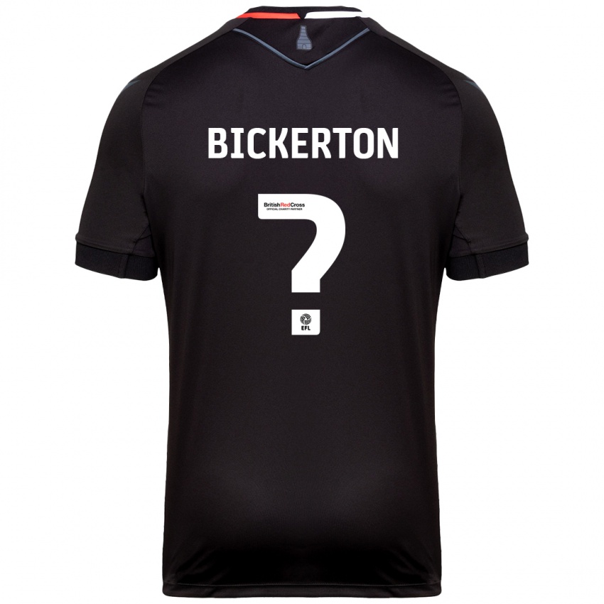 Bambino Maglia Josh Bickerton #0 Nero Kit Gara Away 2024/25 Maglietta