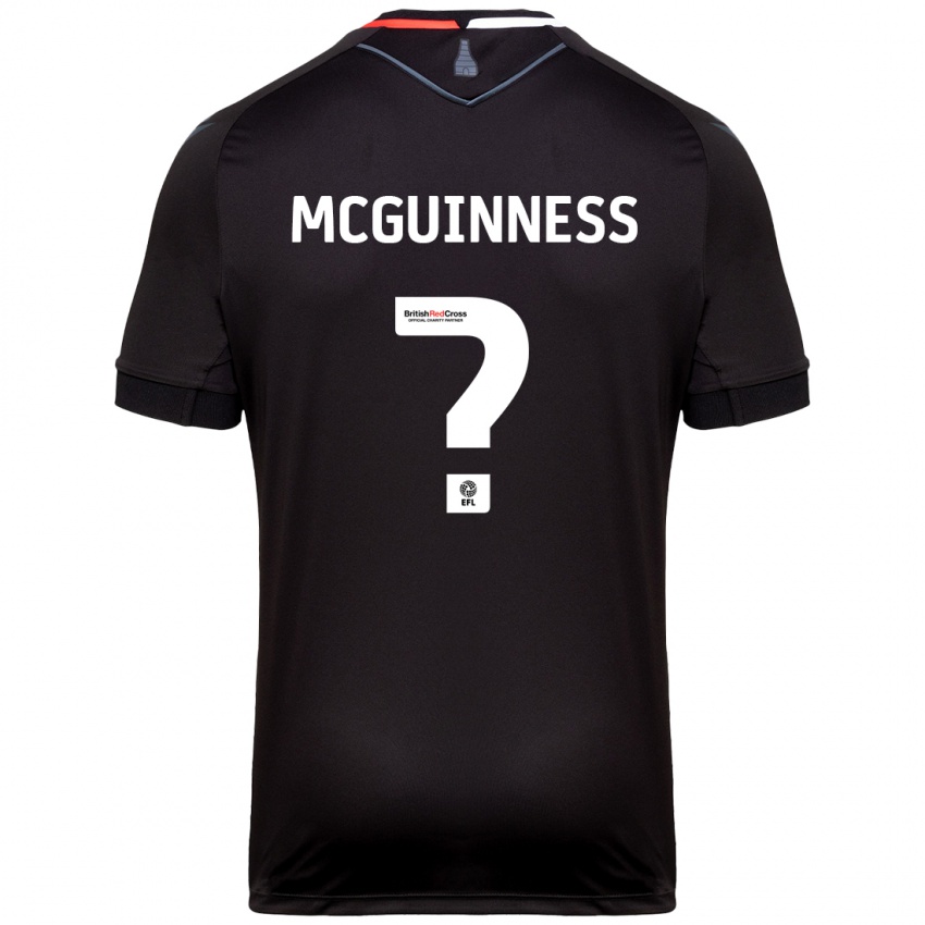 Bambino Maglia Dara Mcguinness #0 Nero Kit Gara Away 2024/25 Maglietta