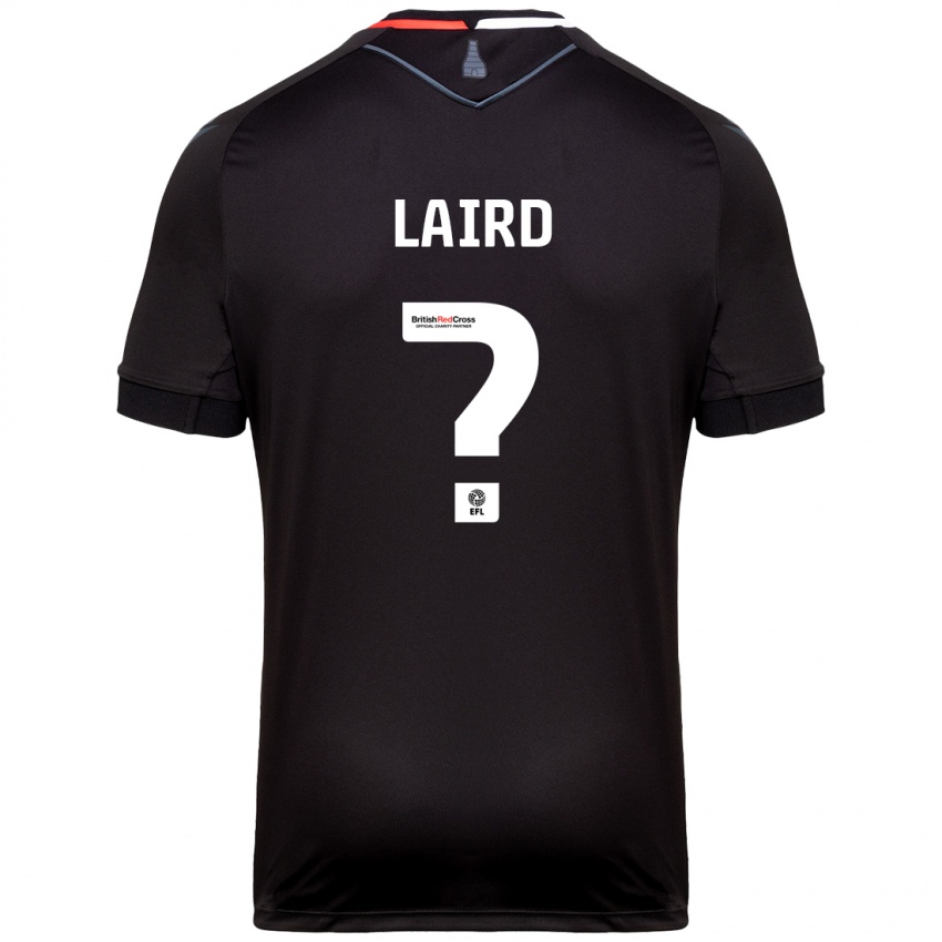 Bambino Maglia Logan Laird #0 Nero Kit Gara Away 2024/25 Maglietta