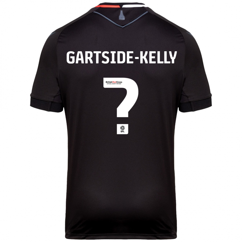 Bambino Maglia Gabriel Gartside-Kelly #0 Nero Kit Gara Away 2024/25 Maglietta