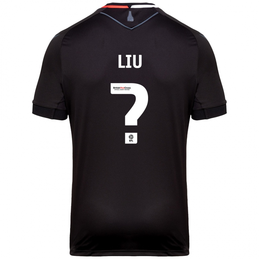 Bambino Maglia Ryan Liu #0 Nero Kit Gara Away 2024/25 Maglietta