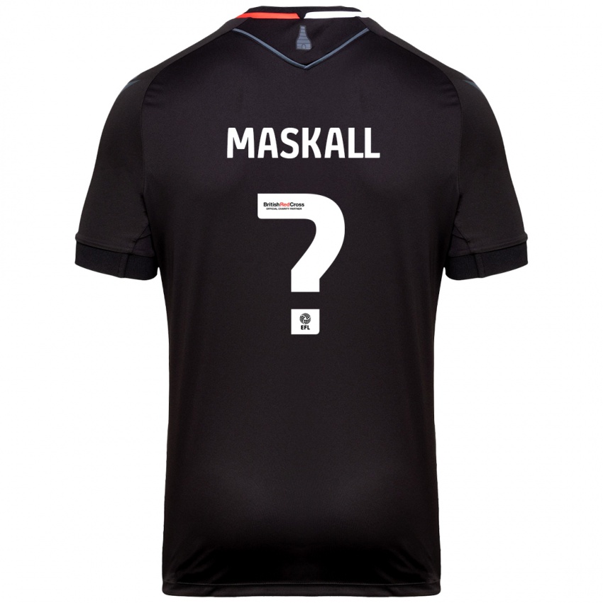 Bambino Maglia Josh Maskall #0 Nero Kit Gara Away 2024/25 Maglietta