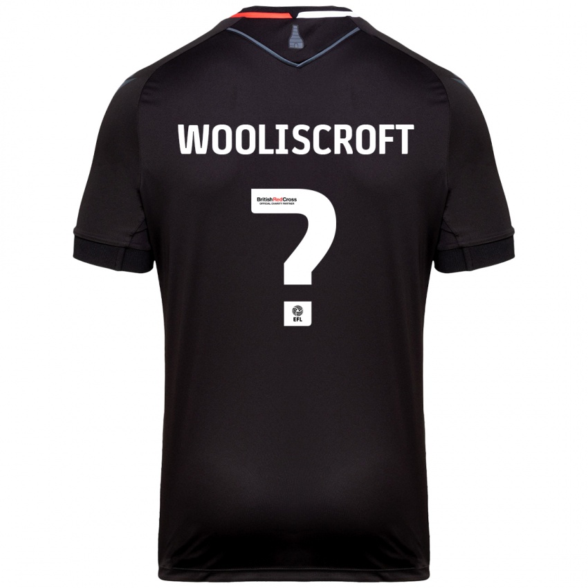 Bambino Maglia Morgan Wooliscroft #0 Nero Kit Gara Away 2024/25 Maglietta